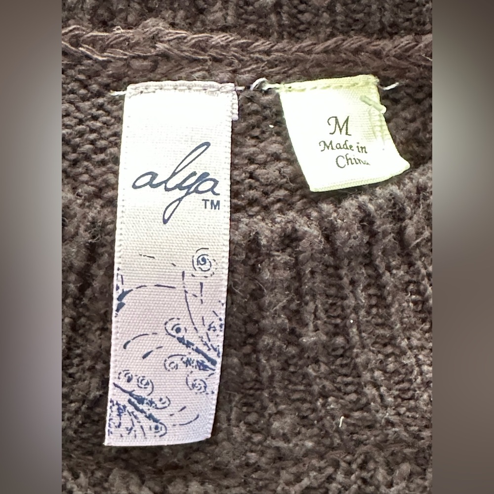 Francesca's Collections Alya Black Knit Sweater - Picture 3 of 4